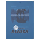 月光のくま- Cordova、アラスカ クリップボード (裏面)