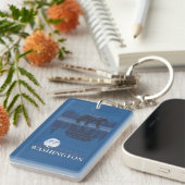 月光のくま- Mount Saint Helens、 キーホルダー (正面右)