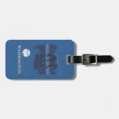 月光のくま- Mount Saint Helens、 ラゲッジタグ (正面横)