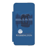 月光のくま- Mount Saint Helens、 Incipio iPhoneウォレットケース (フォリオ 正面)