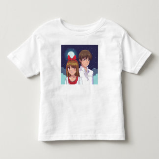 月光のアニメデュオイラスト トドラーTシャツ