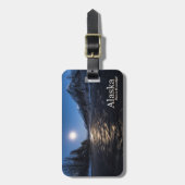 月光のアラスカのダンス ラゲッジタグ (正面縦)