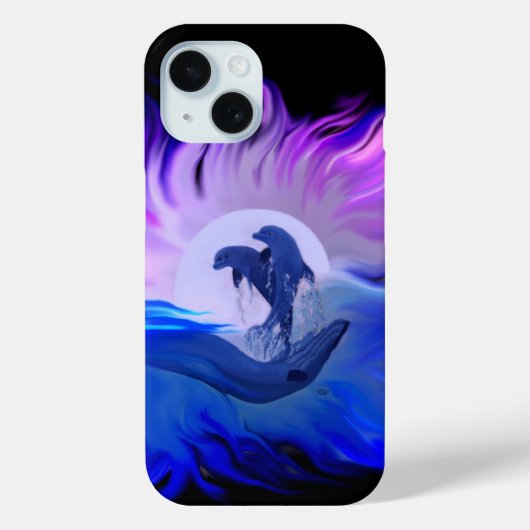 月光のイルカ Case-Mate iPhoneケース (裏面)