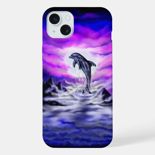 月光のイルカ iPhoneケース (裏面)