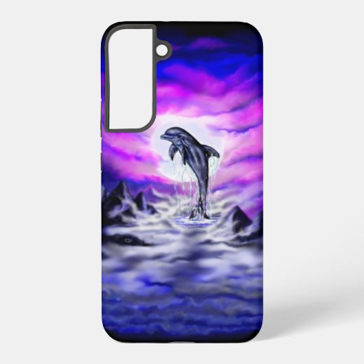 月光のイルカ SAMSUNG GALAXYケース (裏面)