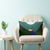 月光のオオシカの枕 ランバークッション (椅子)