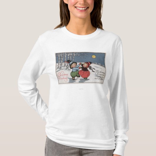 月光のカップルの踊り Tシャツ (正面)