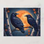 月光のカラスたち 松の木の下で エンクロージャーカード (正面)