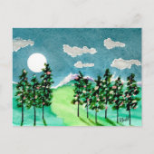 月光のクリスマスツリー シーズンポストカード (正面)