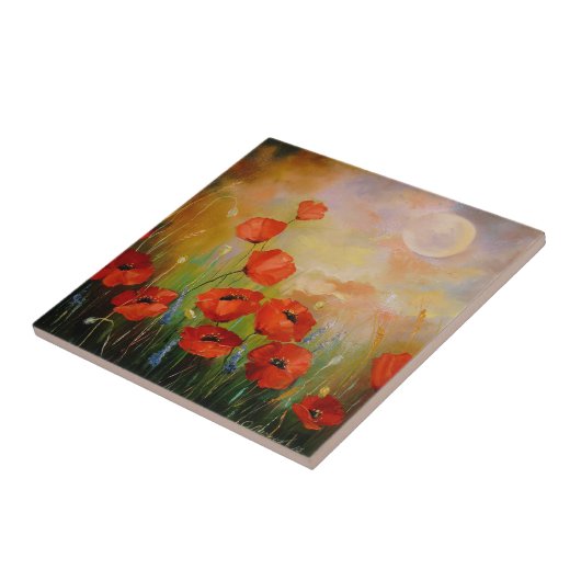 月光のケシ タイル (側面)