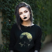 月光のゴシック様式の城景 スウェットシャツ