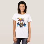 月光のスチームパンクトゥカン Tシャツ (正面フル)