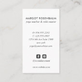 月光のセレニティ：ヒーリングハンドを受け入れる 名刺 (裏面)