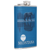 月光のヴィンテージ旅行のくまの歩く フラスク (右)