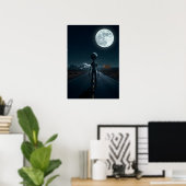 月光の下で: UFOのクラッシュ着陸 ポスター (ホームオフィス)