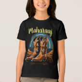 月光の下のウェスタンブーツ トライブレンドＴシャツ (正面)