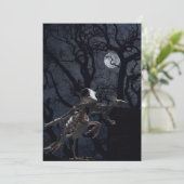 月光の下のカラスとネズミの骸骨 招待状 (スタンド正面)