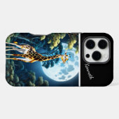 月光の下のキリン iPhoneケース (裏面横)