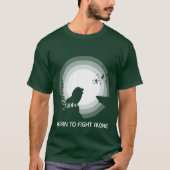 月光の下のライオン - 自ら戦う強さを Tシャツ (正面)