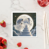 月光の下の新婚宇宙飛行士 スタンダードカクテルナプキン (インサイチュ)