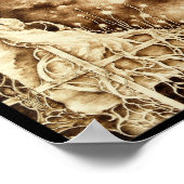 月光の下 – パイログラフィーのアートポスター ポスター (角)