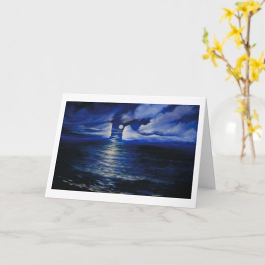 月光の中断 カード (黄色い花)