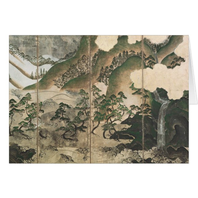 月光の冬の景色 (正面横)