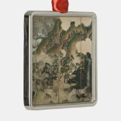 月光の冬の景色 メタルオーナメント (右)