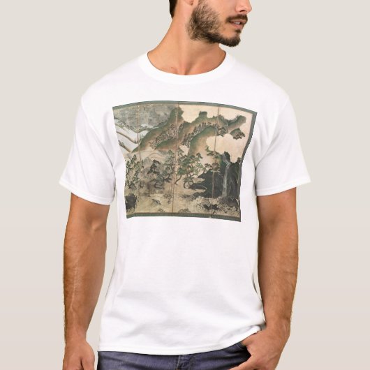 月光の冬の景色 Tシャツ (正面)