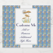 月光の切り出しキノコ ビールラベル (シングルラベル)