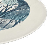 月光の北欧の森林、カスタマイズ可能 カッティングボード (角)