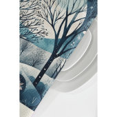 月光の北欧の森林、カスタマイズ可能 キッチンタオル