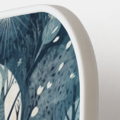 月光の北欧の森林、カスタマイズ可能 ピックルボールラケット (左詳細)