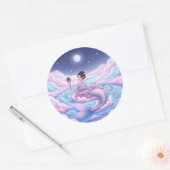 月光の反射 ラウンドシール (封筒)