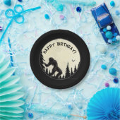 月光の喚き声の誕生日の紙皿 ペーパープレート (パーティー)