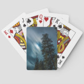 月光の夜空と森 トランプ (裏面)