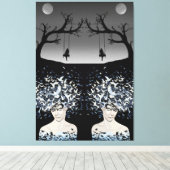 月光の夢：自由と孤独 キャンバスプリント (インサイチュ (ウッドフロア))