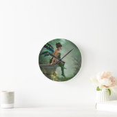 月光の妖精 ラウンド壁時計 (ホーム)