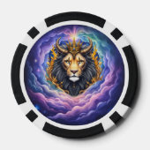 月光の守護者たち - 宇宙の獅子 ポーカーチップ (裏面)