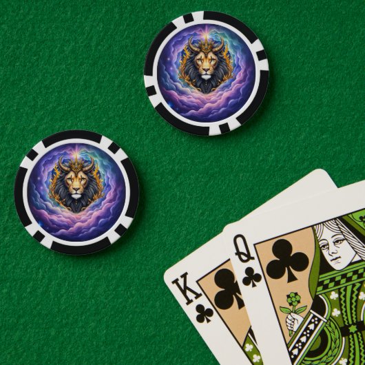 月光の守護者たち - 宇宙の獅子 ポーカーチップ (ポーカーテーブル (ダブル))