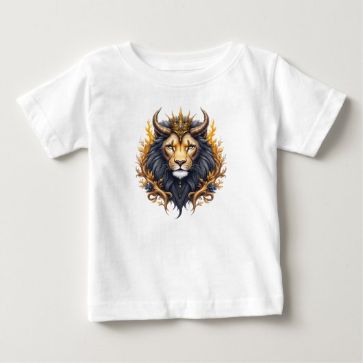 月光の守護者 - 宇宙の獅子。 ベビーTシャツ (正面)