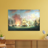 月光の戦い:ケープセント沖の戦い キャンバスプリント (インサイチュ (リビング))