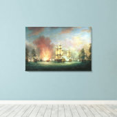 月光の戦い:ケープセント沖の戦い キャンバスプリント (インサイチュ (ウッドフロア))