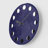 月光の手段 ラージ壁時計 (傾斜)