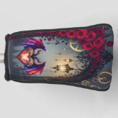 月光の招待状 - 愛が時計の歯車を動かす ゴルフヘッドカバー (正面)