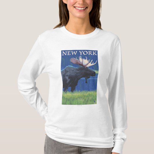 月光の新しいYorkMoose Tシャツ (正面)