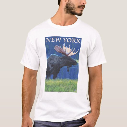 月光の新しいYorkMoose Tシャツ (正面)