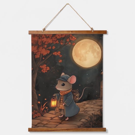 月光の旅の旅行 吊り下げ型タペストリー (正面)