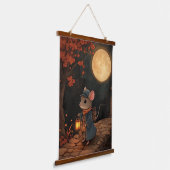 月光の旅の旅行 吊り下げ型タペストリー (傾斜あり)