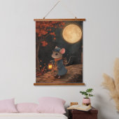 月光の旅の旅行 吊り下げ型タペストリー (寝室)